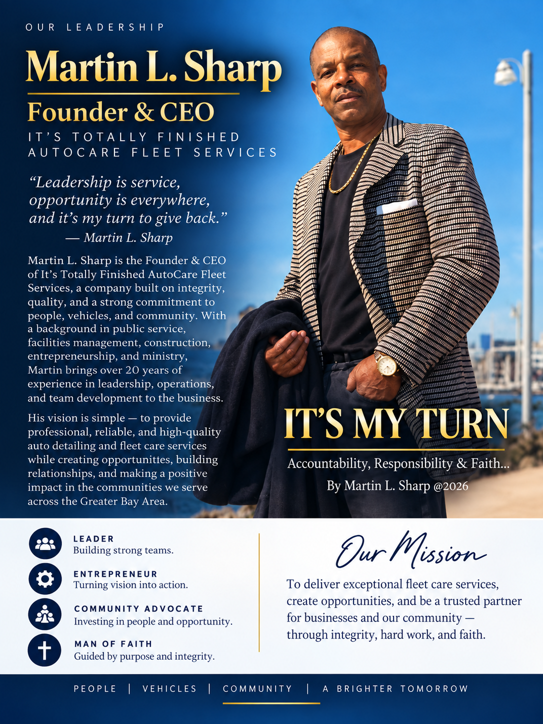 Martin L. Sharp — Founder & CEO, It's Totally Finished AutoCare Fleet Services